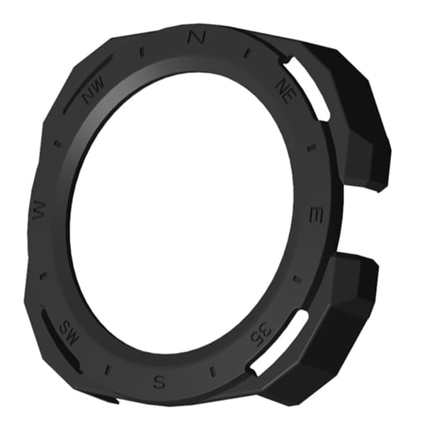 Huawei Watch GT Cyber Hard Watch Frame Hollow Protective Case Cover - Sort Black