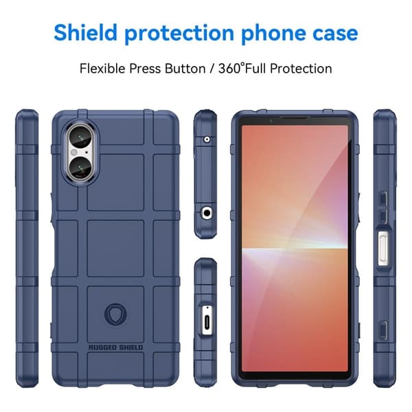 Rugged Shield Suojakotelo Sony Xperia 5 V - Sininen Blue
