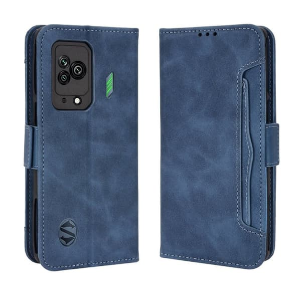 Modernt Xiaomi Black Shark 5 fodral med plånbok - Blå Blå