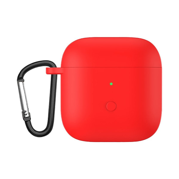 Xiaomi Redmi Buds 3 silikonisuojus karabiinilla - Punainen Red