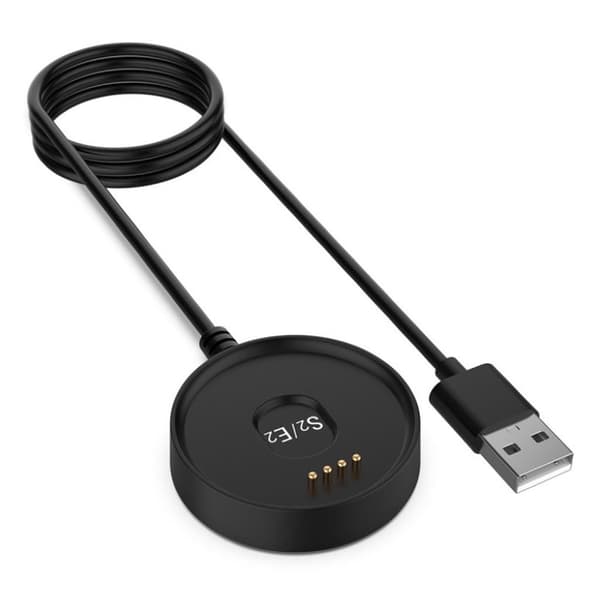 Ticwatch S2 / E2 USB opladningsstation kabel - Sort Black