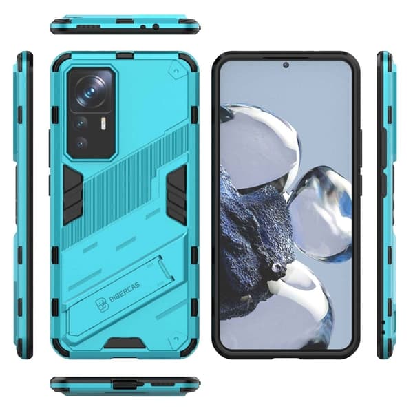 Støtsikkert hybriddeksel for Xiaomi 12T Pro - Blå Blue