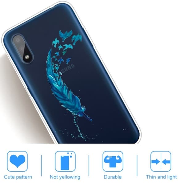 Deco Samsung Galaxy A01 deksel - Fjær Blue