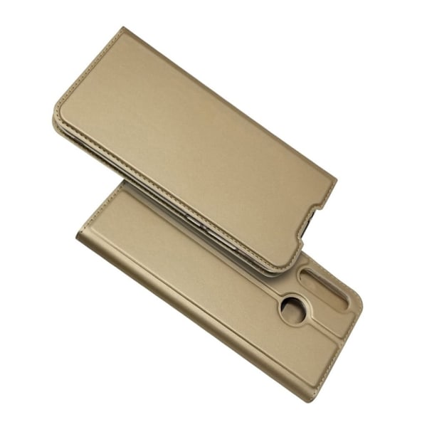 Huawei P30 Lite Adsortion läderfodral - Guld Guld
