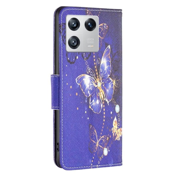 Wonderland Xiaomi 13 Läppäkotelo - Purple Butterflies Purple