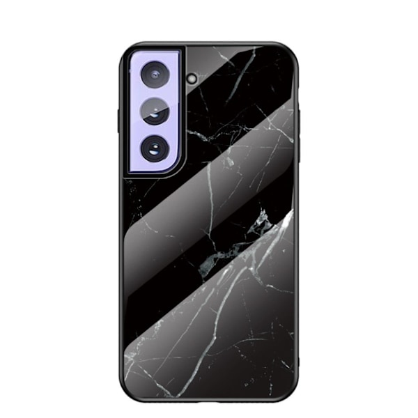Fantasy marmor Samsung Galaxy S21 cover - sort / hvidt marmor Black