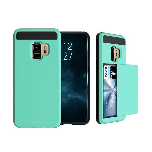 Samsung Galaxy S9 Deksel laget av plastikk og silikon - Turkis Green