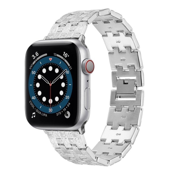 Apple Watch 40 mm klockarmband i texturerad aluminiumlegering - Silver Silvergrå