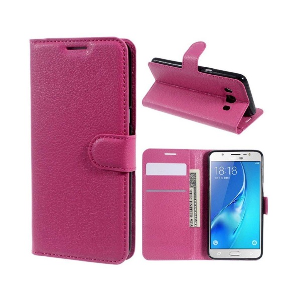 Mankell Samsung Galaxy J5 (2016) Litsi Pintainen Nahkakotelo - K Pink