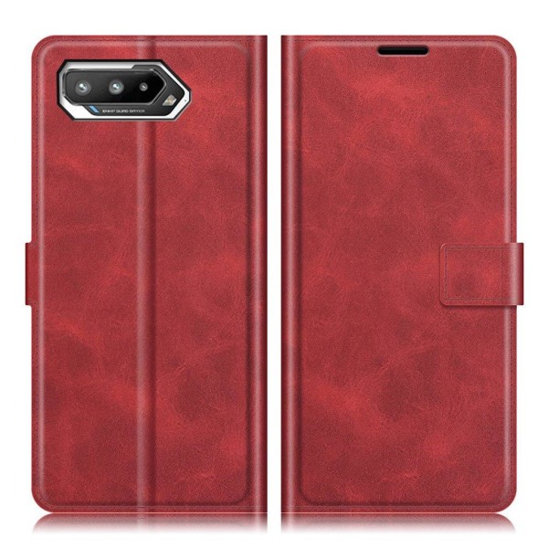 Wallet-style Læder Etui til Asus Rog Phone 5 - Rød Red
