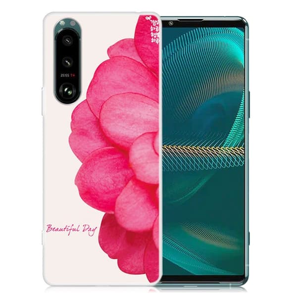 Deco Sony Xperia 5 III Etui - Livlig Blomst Pink