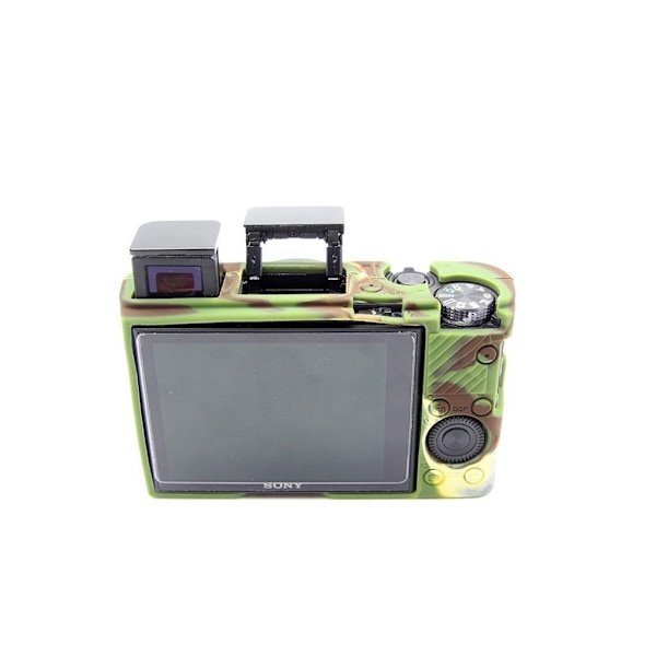 Sony DSC-RX100 Mark III IV M3 M4 blød silikone beskyttende etui - Camouflage Multicolor