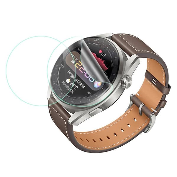2 stk. skærmbeskyttelse til Huawei Watch 3 Pro Transparent