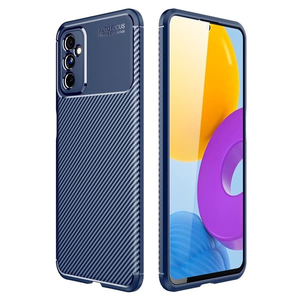 Carbon Shield Samsung Galaxy M52 5G skal - Blå Blå