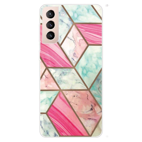Marble Samsung Galaxy S22 Etui - Farverig Marmor Tile Multicolor