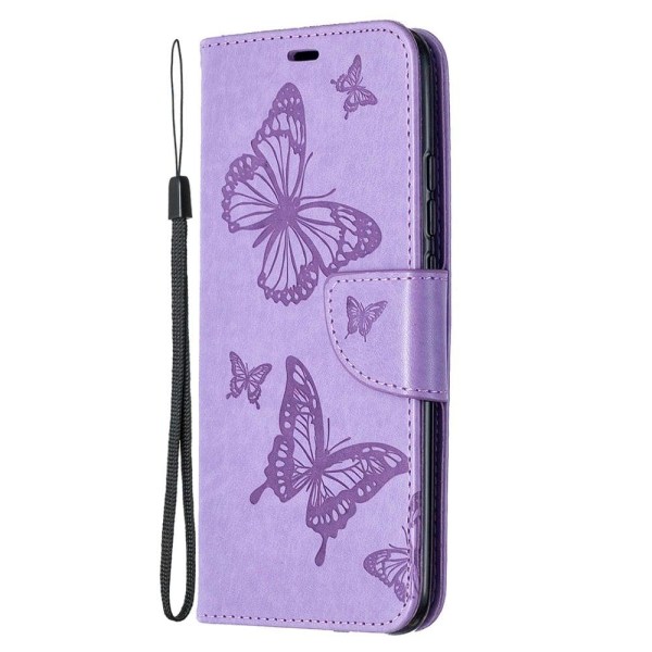 Butterfly läder Xiaomi Redmi 9A fodral - Lila Lila