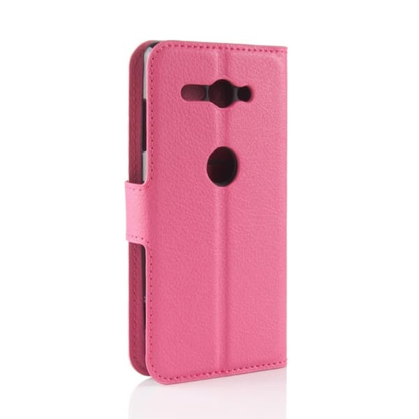 Sony Xperia XZ2 Compact Etui laget av kunstlær og silikon – Rosa Pink