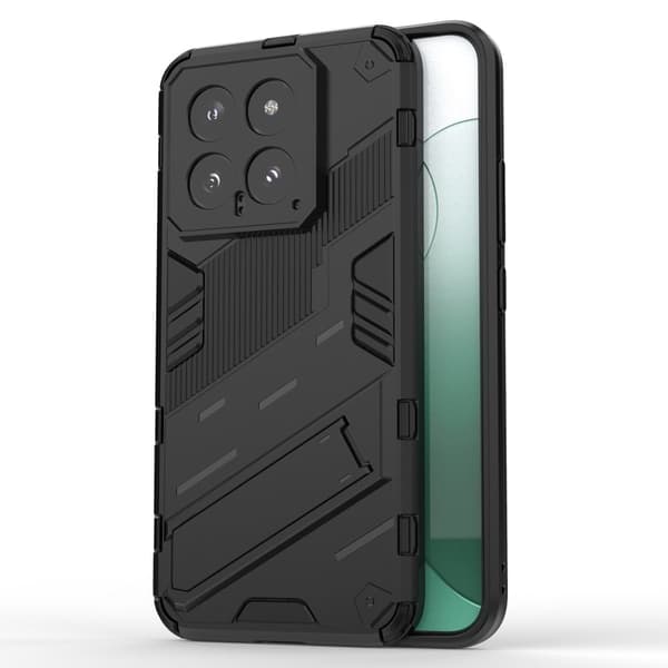 Støtsikkert hybriddeksel med et moderne preg for Xiaomi 14 - Svart Black
