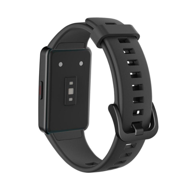 Honor Band 6 simple silicone watch band - Black Svart