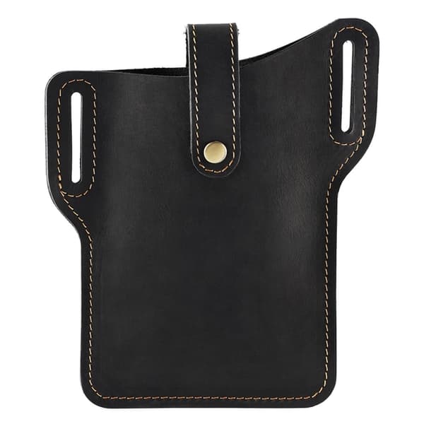 Universal Top Layer Cowhide læderpose - Sort Black