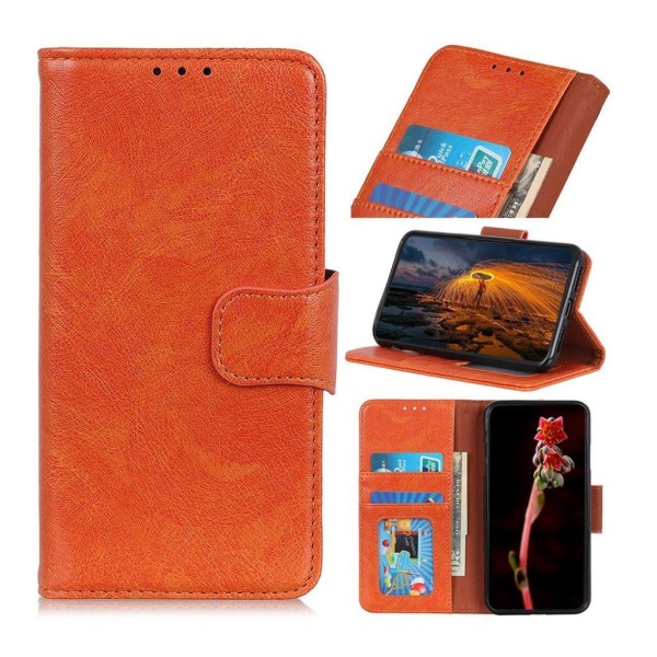 LG G8 ThinQ nappa leather case - Orange Orange