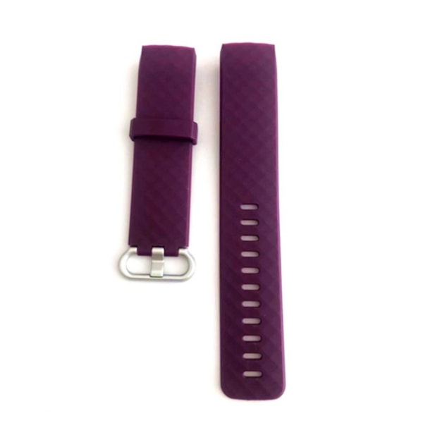 Fitbit Charge 3 mjukt klockarmband - mörklila Lila