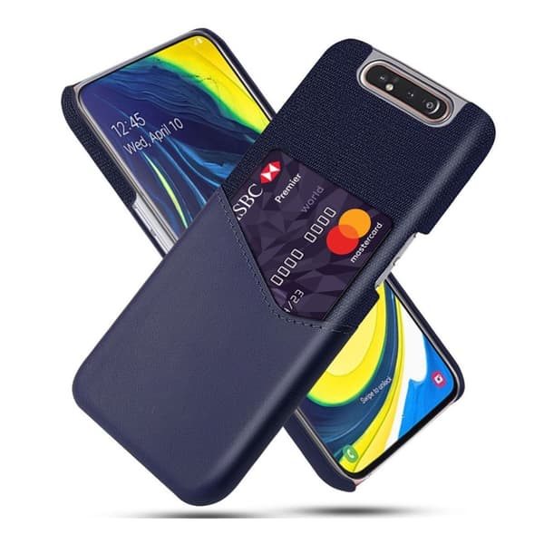 Bofink Samsung Galaxy A80 skal med korthållare - Blå Blå