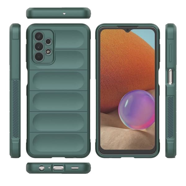 Mjukt greppformat Samsung Galaxy M32 5G / Samsung Galaxy A32 5G skal - Grön Grön