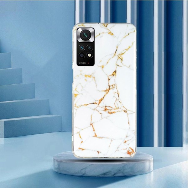Marble Xiaomi Redmi Note 11s / Redmi Note 11 Etui - Hvid White