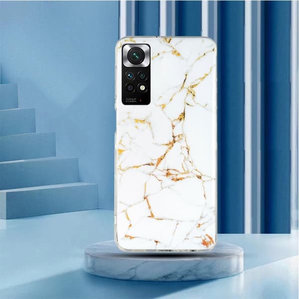 Marble Xiaomi Redmi Note 11s / Redmi Note 11 Etui - Hvit White