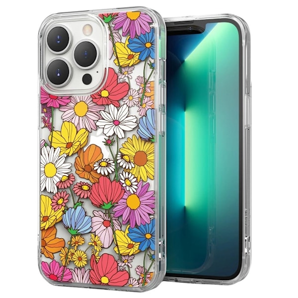 RINGKE FUSION DESIGN - iPhone 13 Pro Max - Livlige Blomster Multicolor