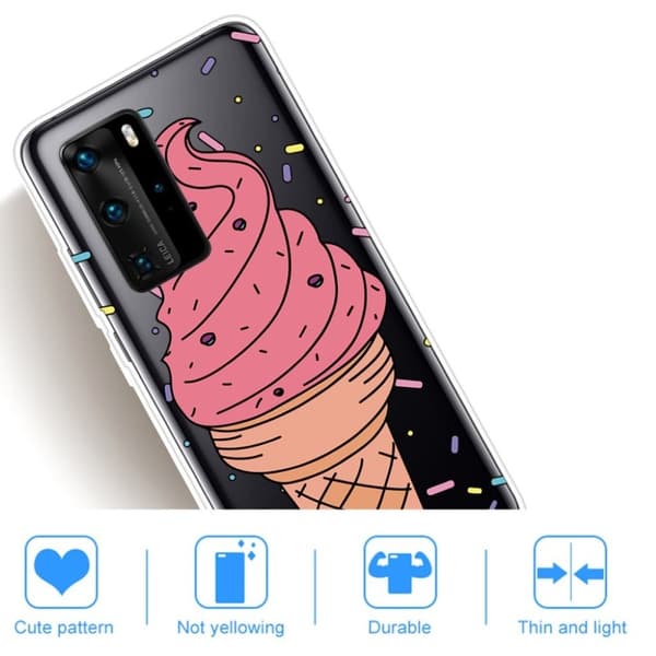 Deco Huawei P40 deksel - Iskrem Multicolor