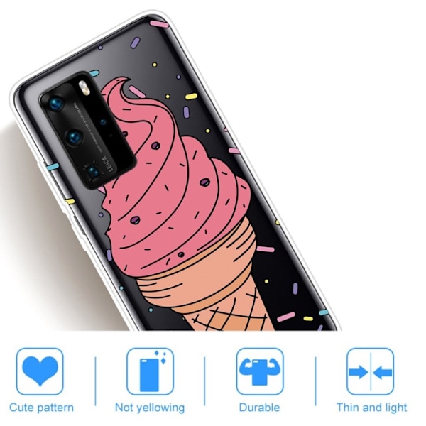 Deco Huawei P40 skal - Glass multifärg