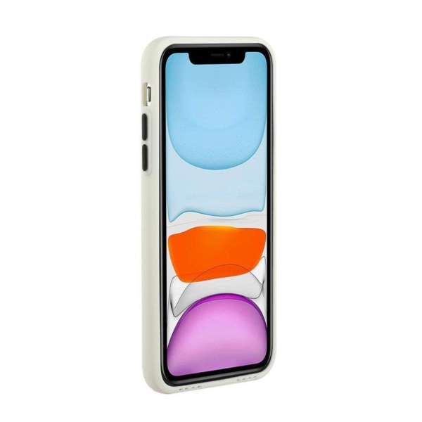 Card Holder Suojakuori For iPhone 12 Pro Max - Valkoinen White