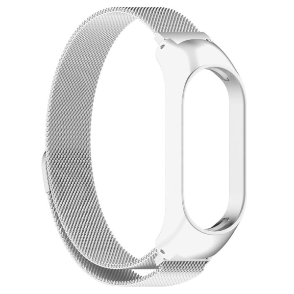 Milanese stainless steel watch strap Xiaomi Mi Band 7 - Silver Silvergrå