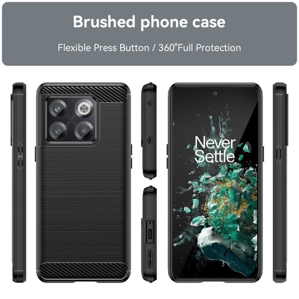 Carbon Flex Etui OnePlus 10t - Svart Black
