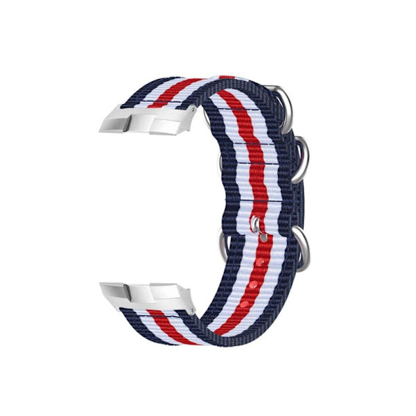 Huawei Watch GT Cyber nylon kellohihna - Sininen / Valkoinen / Punainen Multicolor