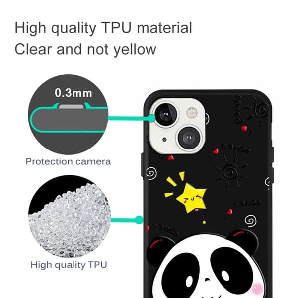 Imagine iPhone 14 Plus kotelot - Panda Black