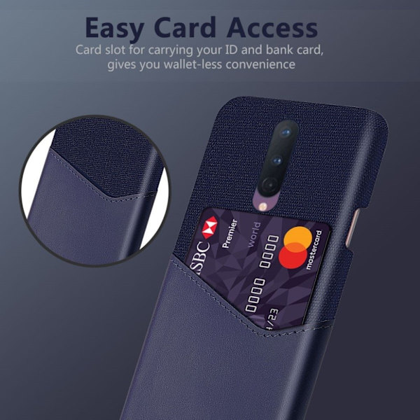 Bofink OnePlus 8 Card deksel - Blå Blue