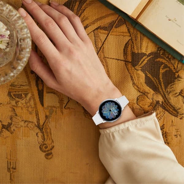 Oppo Watch (41 mm) klockarmband i äkta läder med snabbkoppling - Kaffe Brun