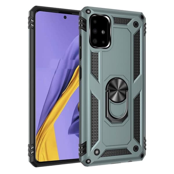 Bofink Combat Samsung Galaxy A51 kotelot - Tummanvihreä Green