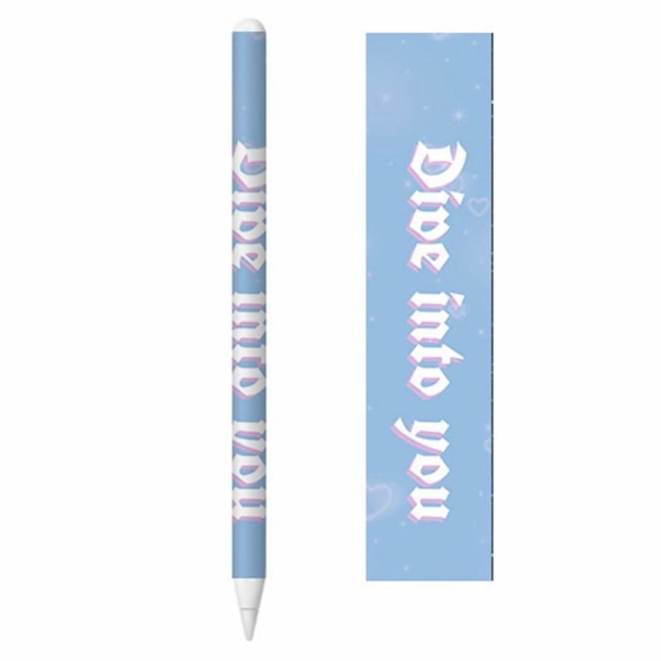 Apple Pencil 2 cool sticker - Dive Into You Blue