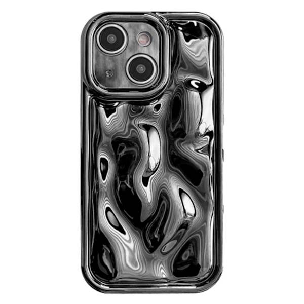iPhone 14 meteoritt-stil galvaniseringsdeksel - Svart Black