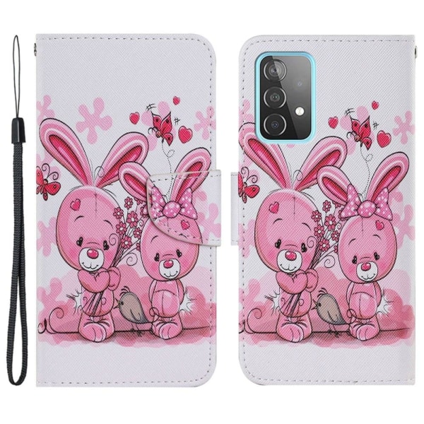 Wonderland Samsung Galaxy A33 5G Flip Etui - Kaniner Pink