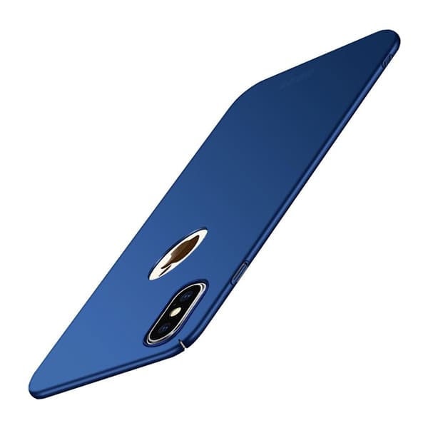 MOFI iPhone Xs Max beskyttelses deksel av plastikk med matt overflate - blå Blue
