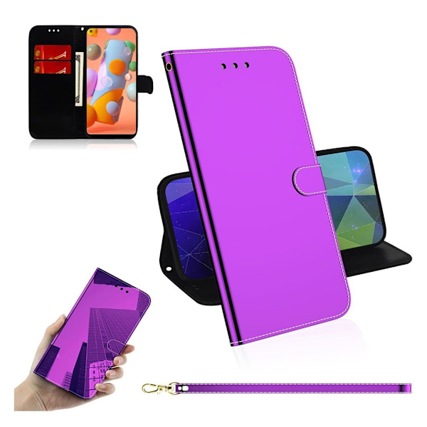 Mirror Samsung Galaxy A11 fodral - Lila Lila