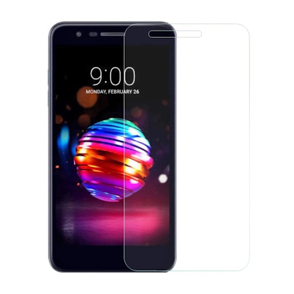LG K10 (2018) Arc Edge Karkaistu Lasi Näytön Suoja Kalvo - Transparentti Transparent