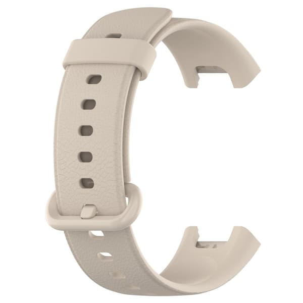 Xiaomi Redmi Watch klockarmband i silikon litchi - Elfenben Vit Vit