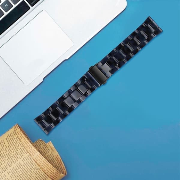 Resinband Popglory Smart Watch ersättningsarmband - Mörkblå Blå