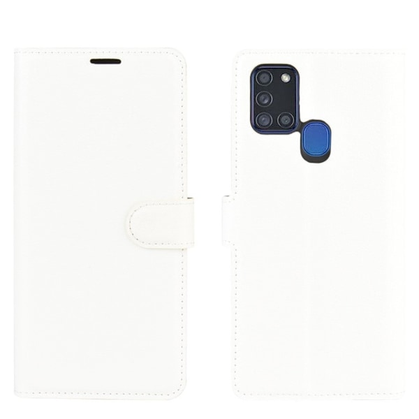 Classic Samsung Galaxy A21s flip etui - Hvid White